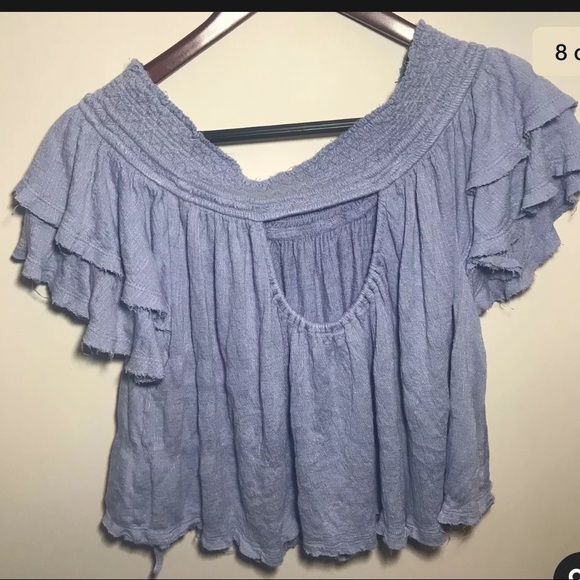 🏷Free People Santorini Off the Shoulder Top M - Picture 6 of 8